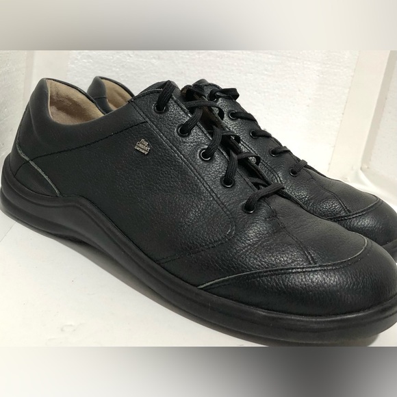 Finn Comfort Black Leather Sneakers